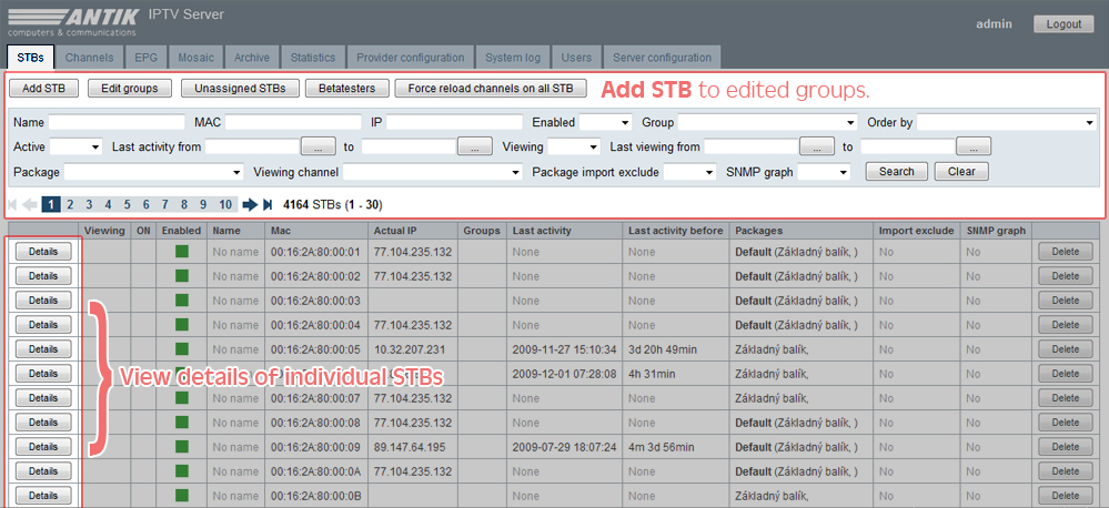 Iptv middleware server software